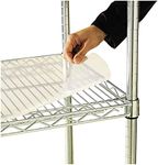 Alera ALESW59SL4818 Plastic 48 in. x 18 in. Shelf Liners for Wire Shelving - Clear (4/Pack)