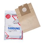 Samsung Vacuum Paper Bag 7910 8000 9000 Canister 5 Pack SVB Standard Quality 2 PLY Also FITS Any Model of BISSEL Using Original Bag VP-90