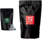 T2 Tea Morning Breakfast Tea Bundle, English Breakfast and Melbourne Breakfast Black Tea in Resealable Foil Refill Bag, 2 x 60 Teabags, Perfect with Milk