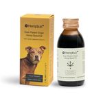 Hempbuti Natural Hemp Seed Oil for Dogs & Cats 125 Ml | Pets Joints and Bone Support Stress Calming Massage Oil | Rich in Omega-3-6 Dog Supplement | Cold Pressed Hemp Oil for Dogs Pain Anxiety Relief