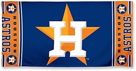 WinCraft MLB Houston Astros Fiber Beach Towel, 9lb/30 x 60