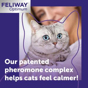FELIWAY Optimum Cat Calming Diffuser – Stress Relief for Cats