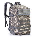 G4Free 40L Military Tactical Backpack 3 Day Molle Shoulder Bag Rucksacks Daypack for Outdoor Hiking Camping Trekking Hunting(New Acu)