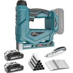 YEARTOP Cordless Upholstery Staple Gun Compatible with Makita 18V Battery
