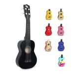 CB SKY Soprano 21" (53cm) Ukulele for Kids/Beginners - Black