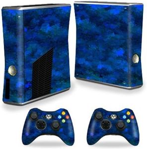 MightySkins Skin Compatible with X-Box 360 Xbox 360 S Console - Blue Ice | Protective, Durable, and Unique Vinyl Decal wrap Cover | Easy to Apply, Remove, and Change Styles | Made in The USA