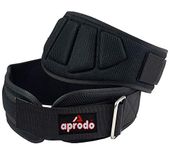 Aprodo Power Guidance Nylon Weightlifting Belt Lumbar Waist Support Trainer Protector Belts for Weight Lifting Fitness Sport Gym for Men and Women