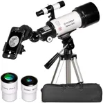 Slokey Skyways 40070, 16x-120x Refractor Telescope - Easy to Use Astronomical Telescope for Adults and Kids - Ideal for Stargazing for Kids and Beginners - Perfect for Observing Planets and Stars