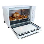 Igenix IG7161 Countertop Mini Oven, 60 Litre, 2500 Watt, Fan Assisted Electric Cooker & Grill, Ideal for Roasting, Baking, Grilling & Reheating, White