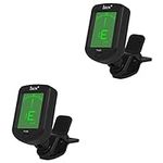 Vaguelly 2pcs Guitar Tuner Electric