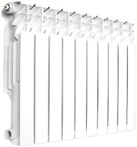 Q-Hillstar Wall-mounted Radiator with 10 Panels 3/4 Inch NPT, Aluminum Hot Water Radiator for Room Offices Commercial Public Place