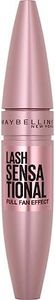 Maybelline Lash Sensational Washable Mascara, Lengthening and Volumizing for a Full Fan Effect, Blackest Black, 1 Count