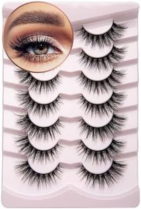 Onlyall Lashes Mink False Eyelashes Natural Wispy Lashes Soft Faux Mink Lashes Fluffy False Lashes 16MM A04