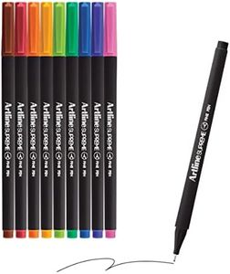 Artline 0.4 mm Supreme Fineliner Pens 10 Pack, Assorted