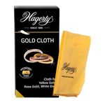 HAGERTY Gold Cloth Gold Cleaning Cloth 36 x 30 cm Impregnated Cotton Jewellery Cloth for a Renewed Shine Efficient Jewellery Polishing Cloth for Yellow Gold Rose Gold White Gold