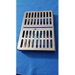 French Steel Autoclave Dental Surgical Sterilization Cassette Tray for 10 Instruments (Hti Brand)