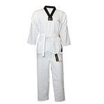 Addiction Boy's and Girl's Cotton Taekwondo Dress Uniform with Taekwondo Belt (40)