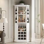 VOWNER Corner Wine Cabinet with Rot