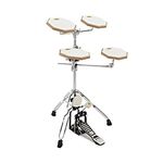 Drum Practice Pad Kit by Gear4music with Kick Pedal Stand & Sticks