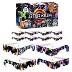 Solar Eclipse Glasses 2024 [12 PACK] Animals & Aliens - AAS Approved - ISO 12312-2 & CE Certfied - Lunette Eclipse Solaire