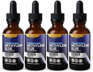 Methylene Blue Pharmaceutical Grade 99.99% with Dropper, Health Dietary Methylene Blue Supplement for Humans, USP Grade Quality Drops, No Formaldehyde, Made in USA (1% 50ml Bottle)
