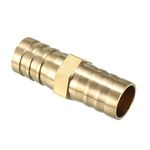 sourcing map 14mm Brass Barb Hose Fitting Straight Connector Coupler