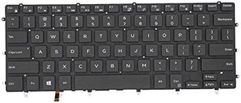 Replacement Keyboard for Dell XPS 15 9550 9560 9570, Precision 5510 5520 5530 5540 & inspiron 15 7558 7568 Laptop, Dell Precision 5510 Keyboard with Backlit US Layout P/N: 0VC22N 0GDT9F