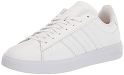 adidas Men's Grand Court 2.0 Tennis Shoe, FTWR White/FTWR White/Ecru Tint, 12