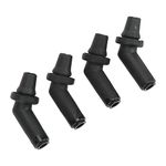 Aramox 4pcs Sunroof Drain Tube Connector EEH500100 Rubber Air Line Fittings Connect Black Replacement for Range Rover Sport LR3 LR4