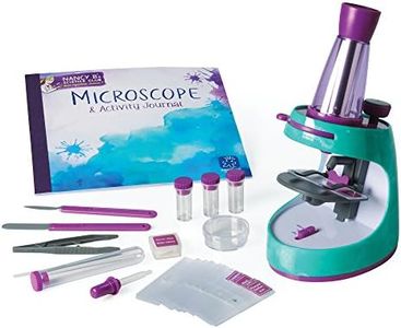 Educational Insights Nancy B's Science Club Microscope and 22-Page Activity Journal, 400x Magnification, Science for Kids, Blue/Purple (5350)