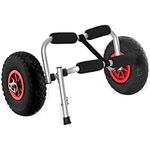 OKSTENCK 250LBS Heavy Duty Kayak Cart，Canoe Dolly with Airless Tires， Aluminum Frame，for Kayaks Canoes Paddleboards Float Mats Jon Boats