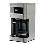 Braun KF7070 BrewSense Drip Glass Coffeemaker, 12 Cup, Stainless Steel
