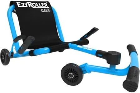 EzyRoller Classic Ride on Scooter for Kids Ages 4+ - Blue