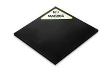 Rubber Sheet, Heavy Duty, High Grade 60A, Neoprene Black, 12x12-Inch by 1/4-inch Thick (+/- 5%) for Plumbing, Gaskets DIY Material, Supports, Leveling, Sealing, Bumpers, Protection, Abrasion, Flooring