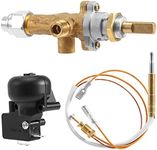 Zicojia Gas Patio Heater Control Valve Thermocouple Sensor Dump Switch Knob Propane Fire Pit Control Pilot Port Set