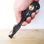 HONGDUI 2 in 1 Mini Wood Carbide Scraper Glue Scraper Remover Aluminum Alloy Handle Woodworking Tool