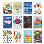 Hallmark Assorted Birthday Greeting Cards (12 Cards and Envelopes)