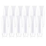 12PCS PE Travel Size Bottles 1oz Squeeze Bottles With Flip Cap Leak Proof BPA Free Refillable Tubes Travel TSA Approved Containers For Toiletry Toothpaste Container…