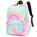 Tie Dye School Backpack for Teens Girls, Womens College Bookbags Laptop Backpacks