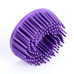 Scotch-Brite(TM) Roloc(TM) Body Man's Bristle Disc, Ceramic, 25000 RPM, 2 Diameter, 36 Grit, Purple (Pack of 4)