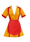 Women Waitress Uniform Cosplay Fancy Dress Party Costume