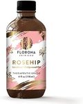 Florona Rosehip Oil 100% Pure & Natural - 4 fl oz, Cold Pressed Moisturizing for Face, Hair, Skin & Nails