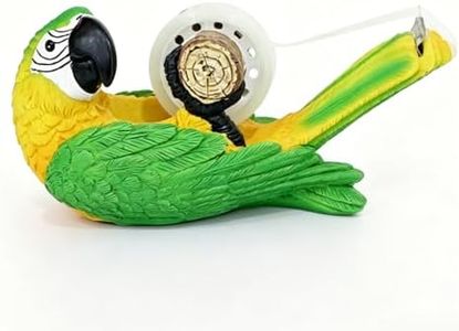 Cute Parrot Tape Dispenser Desktop White Elephant Adult Gifts, Fun School Office Sculpture Decorations, Small Transparent Tape Racks for desktops, Bird Art Handmade Accessories