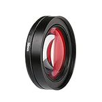 58Mm 16X HD Close-Up Macro Lens Adapter Ring Camera Lens Red Filter,Fit for Gopro Hero 4 3+ Hero4 Session Black Camera AccessoriesLens Mount Adapter