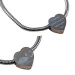 Baby Shower Gift, Baby Scan Personalised Engraved Heart Charm which Fits Pandora Bracelets and Double sided engraving