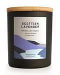 Ocoee House | Luxury Scented Soy Wax Candles. Hand Poured in Loch Lomond, Scotland. Organic & Vegan (+8 Scent Options, x2 Sizes) Scottish Lavender, Single Wick - 450g