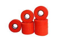 Flagging Tape for Boundaries and Hazardous Areas， Surveying Tape Non-Adhesive with 1" Width, 150' Length -40F Temperature Resistance at Winter (Pack of 10) (Oriange)