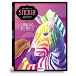 Generic - Amazing Animals Kaleidoscope Sticker Mosaic | Mosaic Sticker Book for Adults | Colour by Stickers | Sticker by Numbers | Sticker Art | Animal Crafts