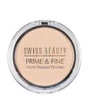 SWISS BEAUTY Prime & Fine Matte Pressed Powder For All Skin Types, Classic-Ivory, 8 G