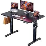 ErGear Height Adjustable Electric Standing Desk, 40 x 24 Inches Sit Stand up Desk, Small Memory Computer Home Office Desk (Black)